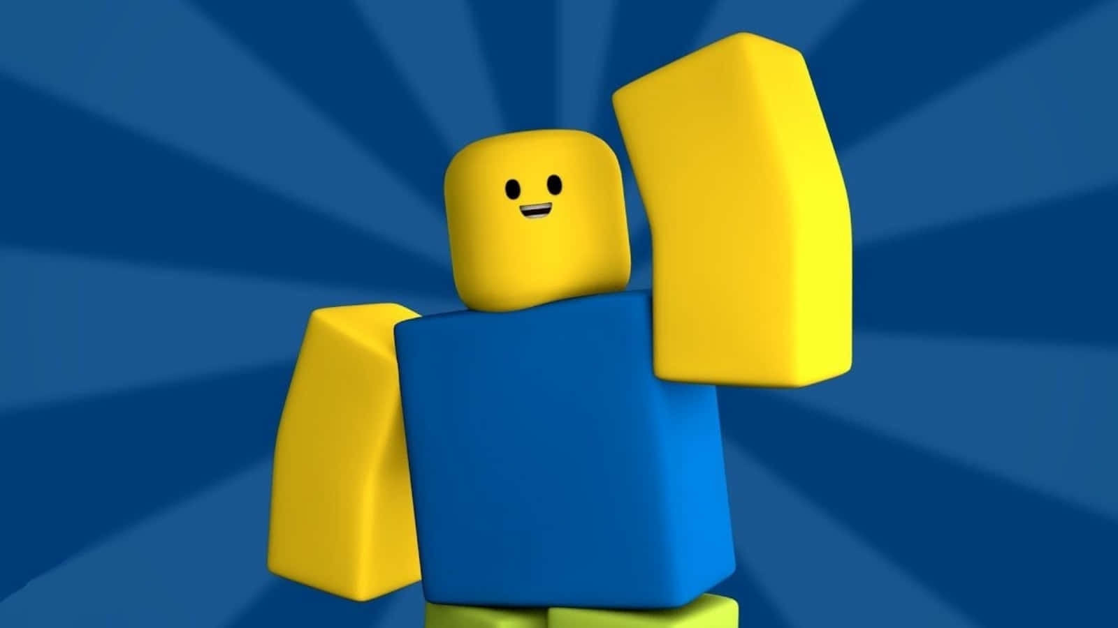 Смешна синя Roblox снимка Тапет