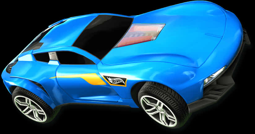 Син автомобил Rocket League в рендер Тапет