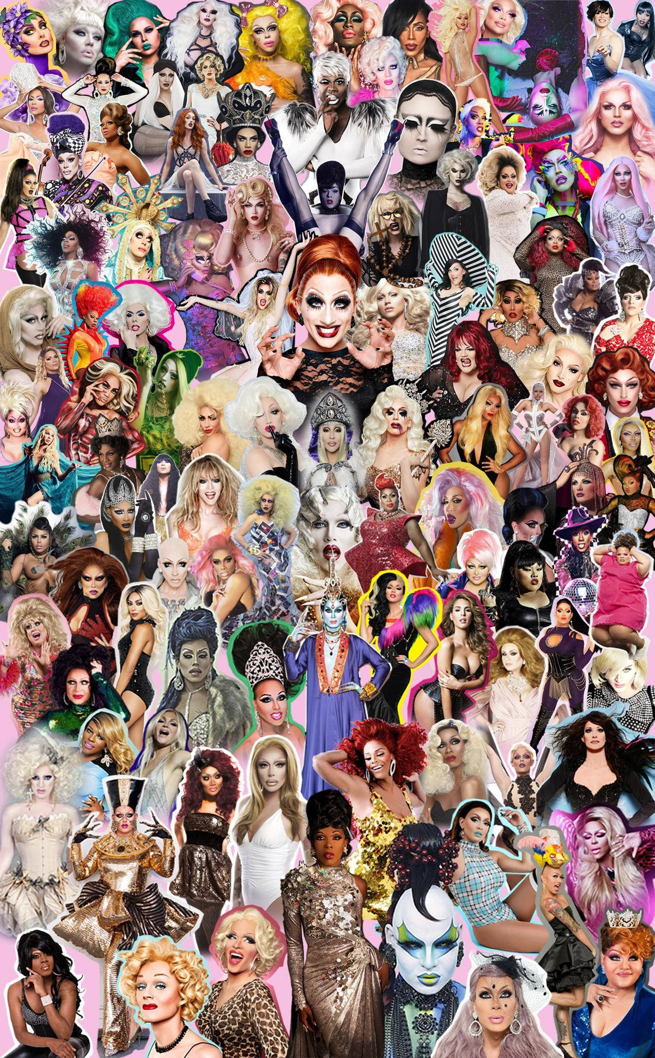 RuPaul's Drag Race колаж Тапет