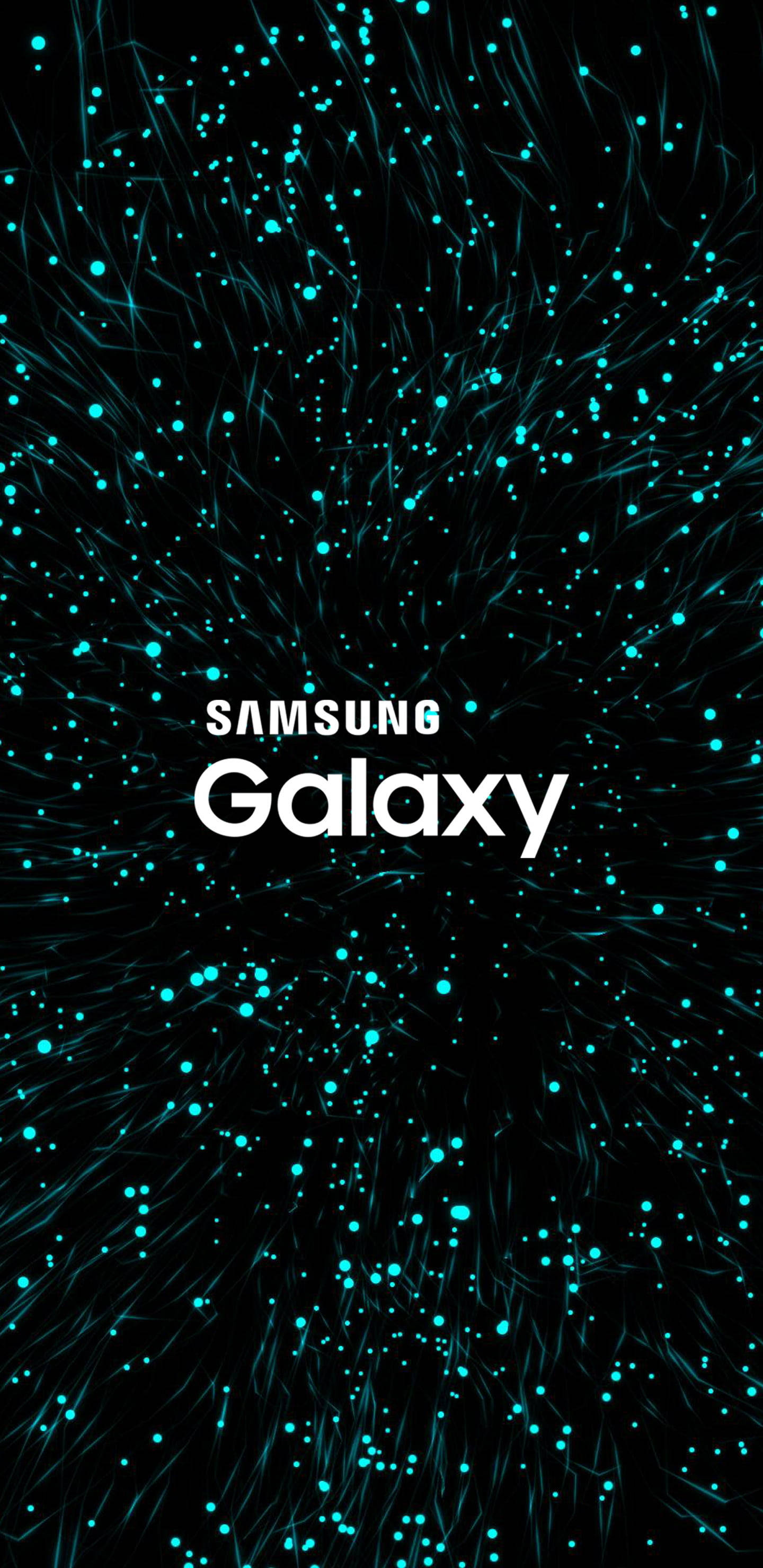 Samsung Galaxy Абстрактни тюркоазени светлини Тапет