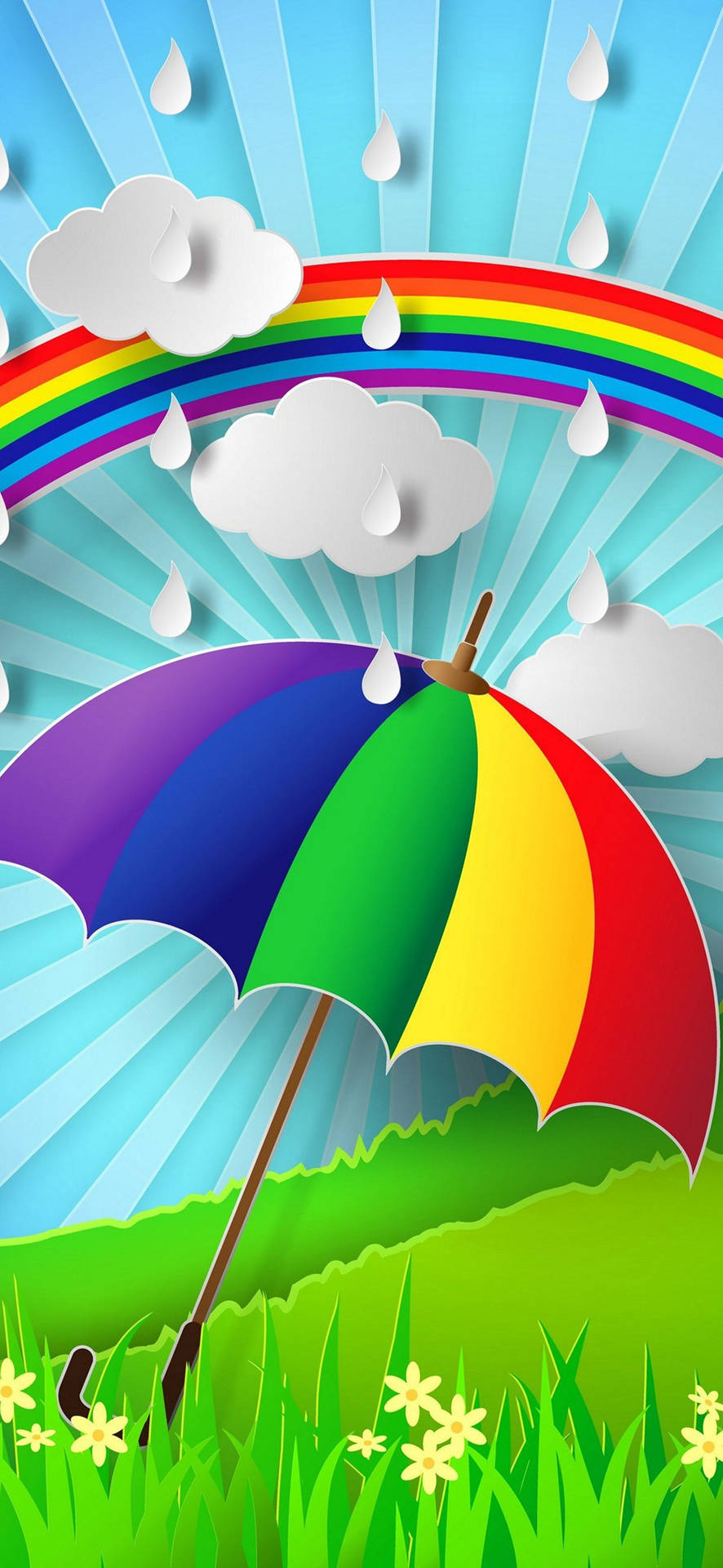 Тапет Samsung Galaxy S22 дъждовно време