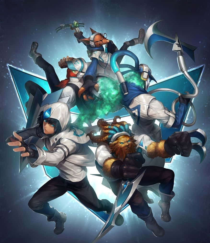 Samsung Galaxy White Pixel 3 XL League Of Legends фон Тапет