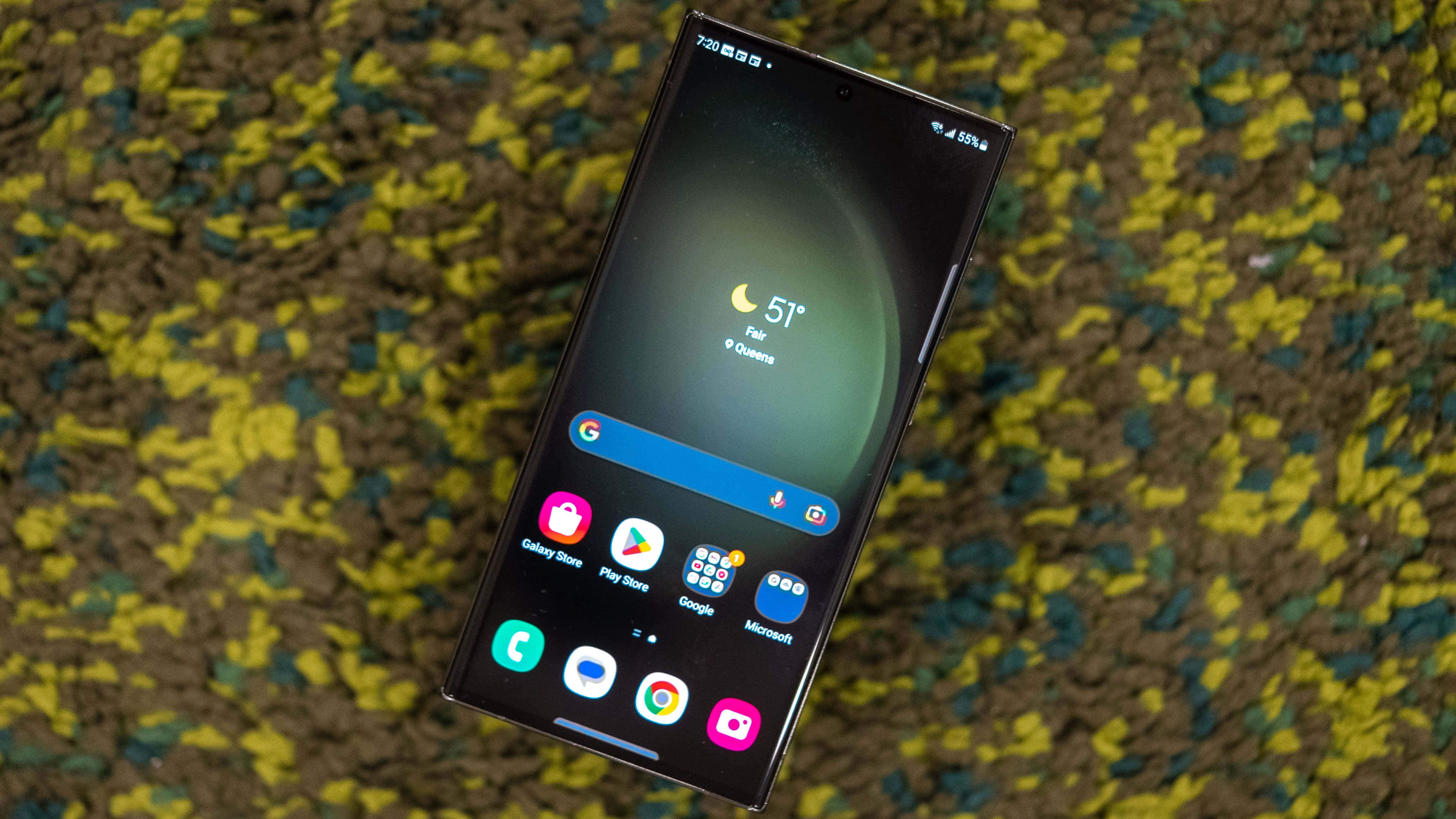Преглед на дисплея на Samsung S23 Ultra Тапет
