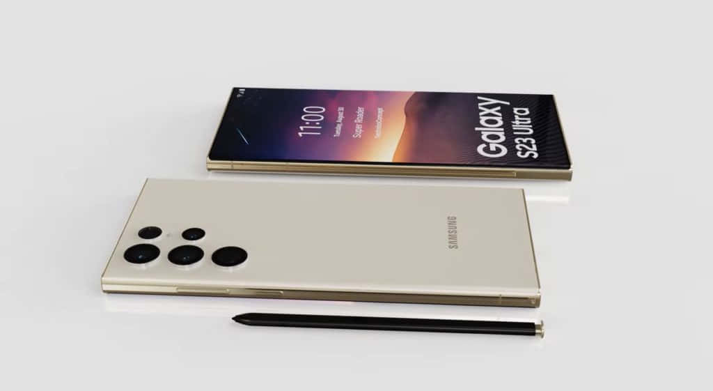 Samsung S23 Ultra златист Тапет