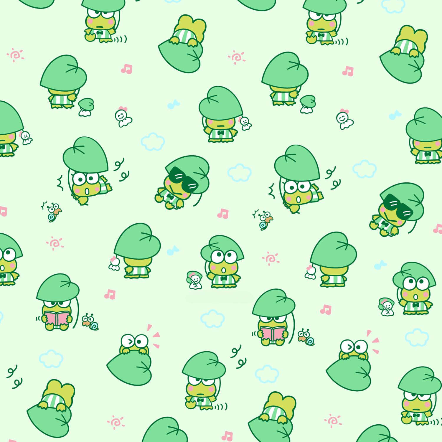 Весело събиране на герои на Sanrio Тапет