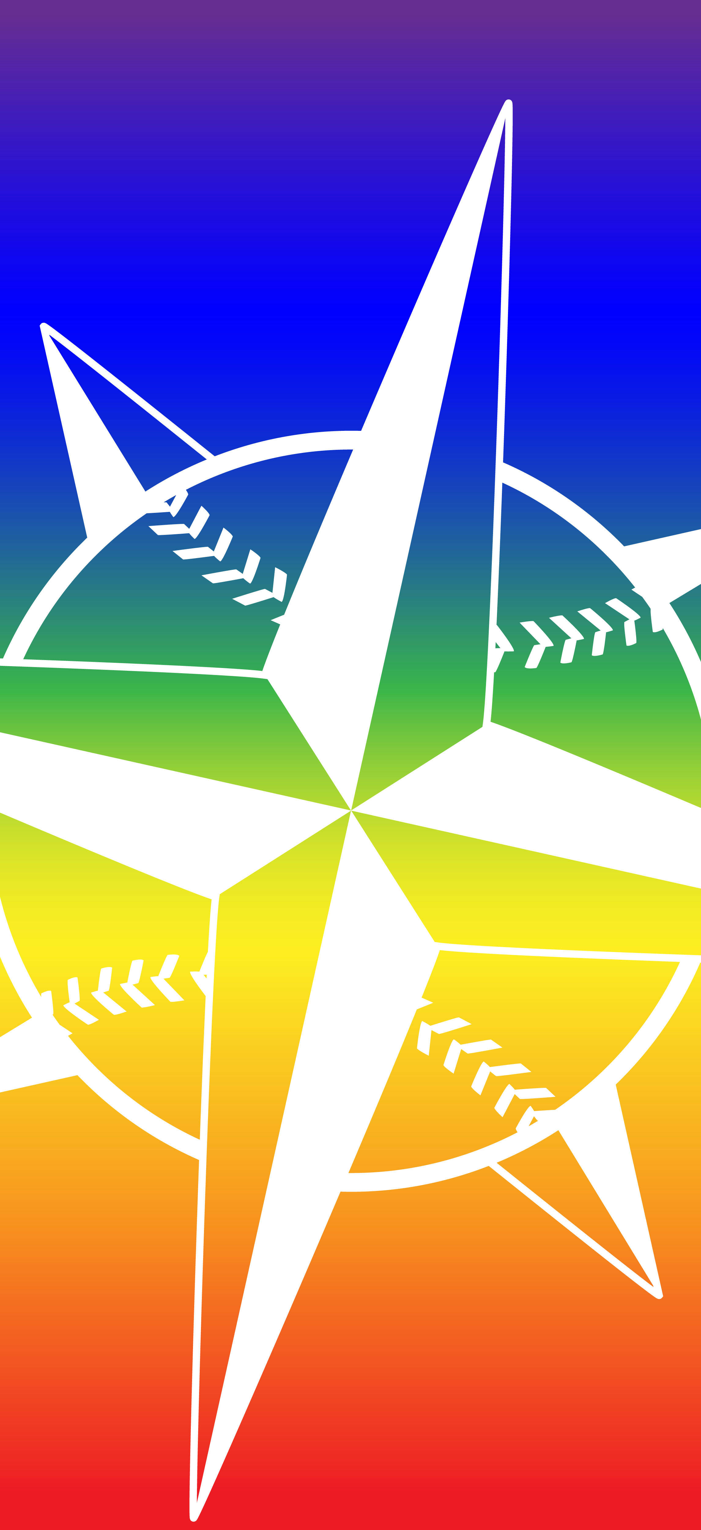 Дъга на логото на Seattle Mariners Тапет