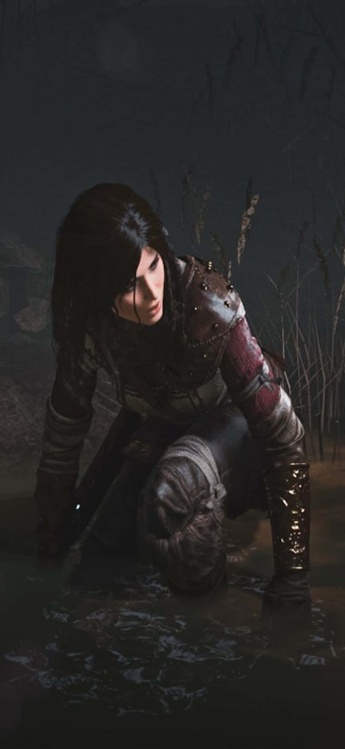 Изживейте приключението на Shadow Of The Tomb Raider на iPhone X Тапет