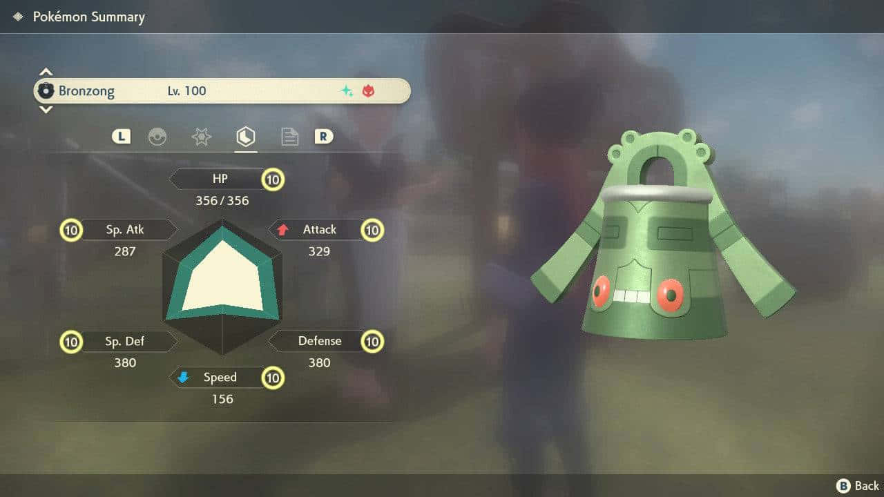 Статистика на Shiny Bronzong Тапет