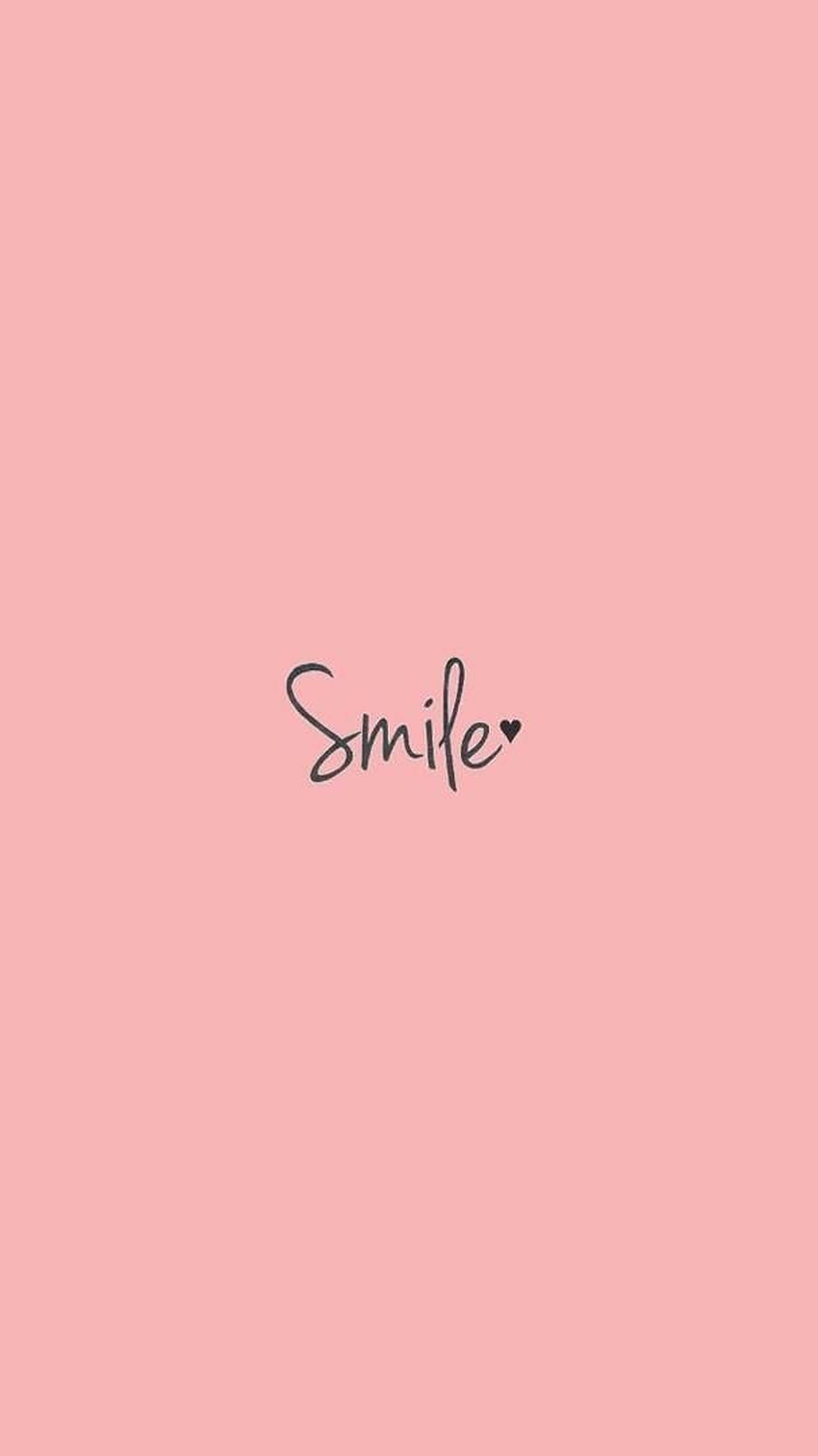 Естетична дума Smile Тапет