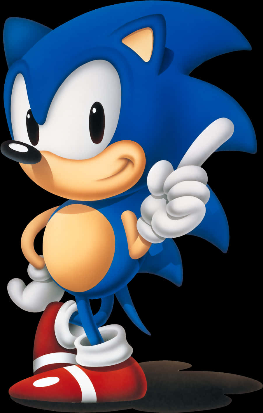 Класическа поза на Sonic Тапет