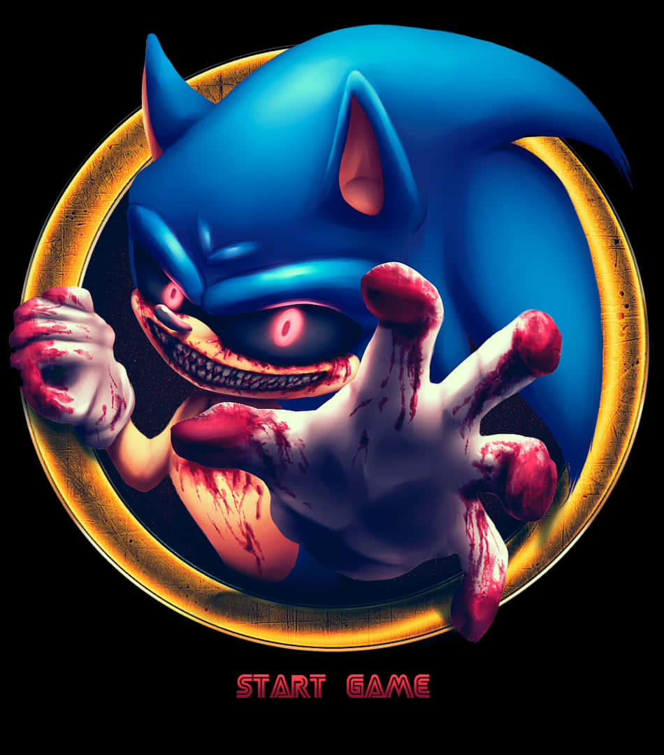 Леденящият поглед на Sonic.EXE Тапет