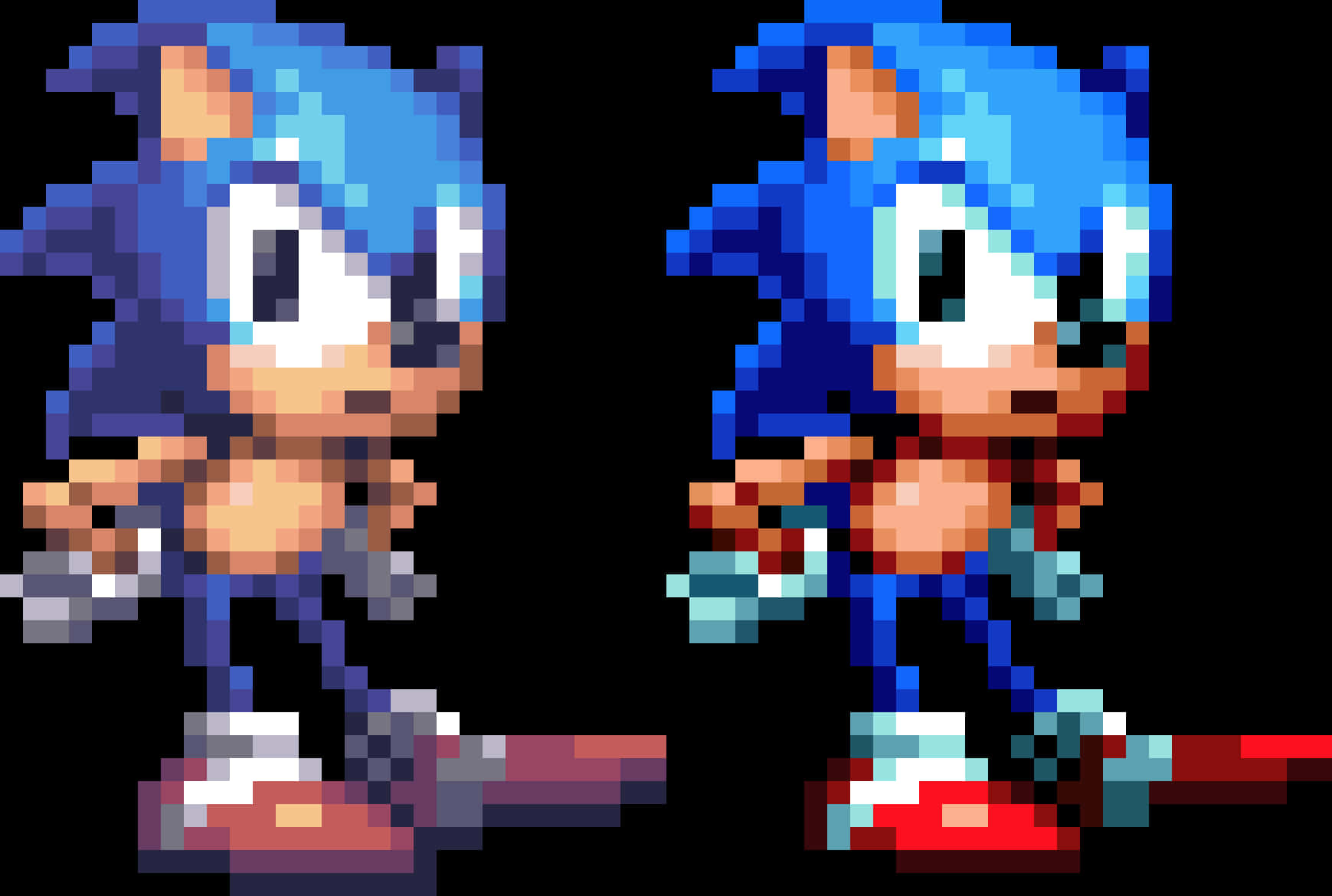 Класическо и модерно арт пиксел изображение на Sonic Тапет