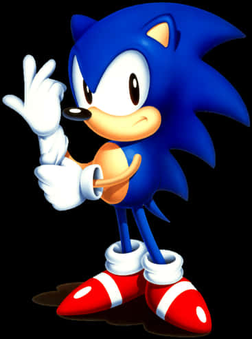 Класическа поза на Sonic Тапет
