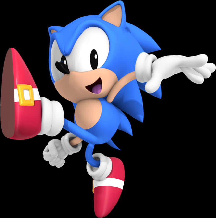 Sonic The Hedgehog класична поза Тапет