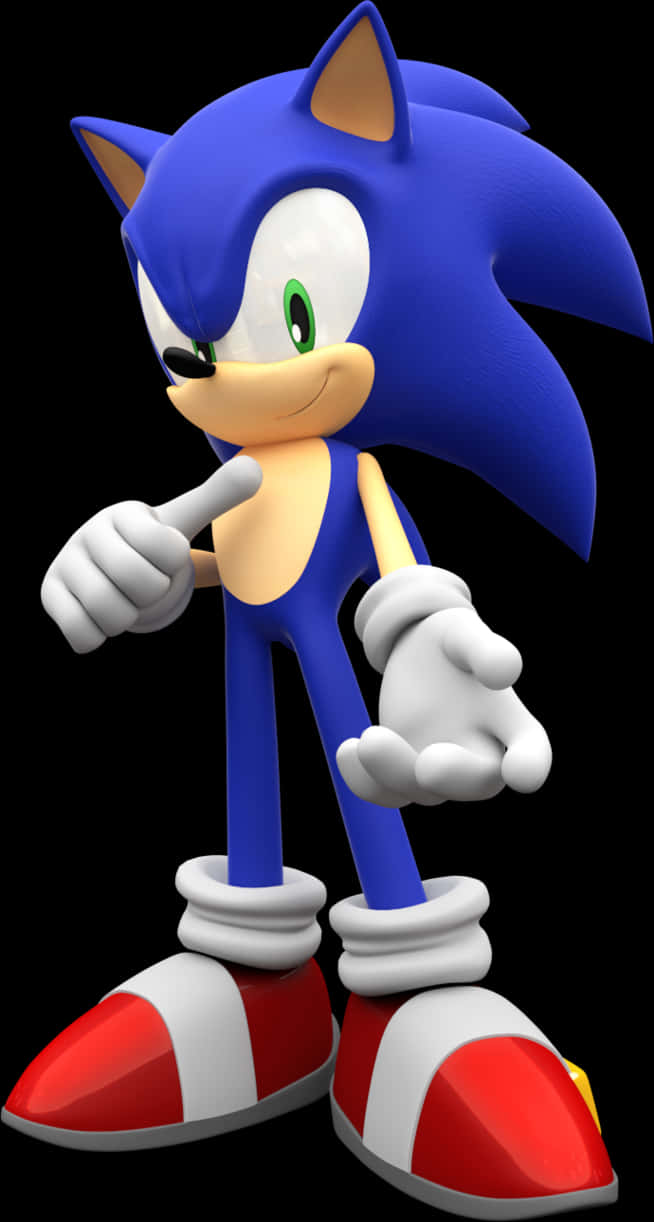 Sonic The Hedgehog позира Тапет