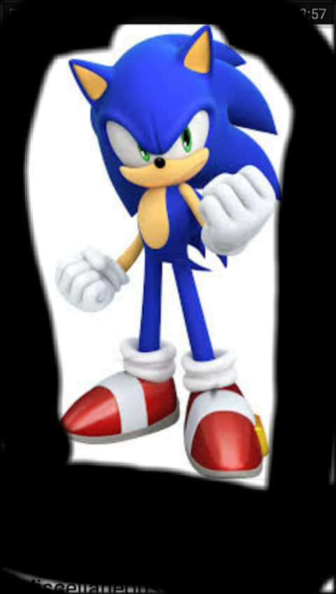 Sonic the Hedgehog в изправена поза Тапет
