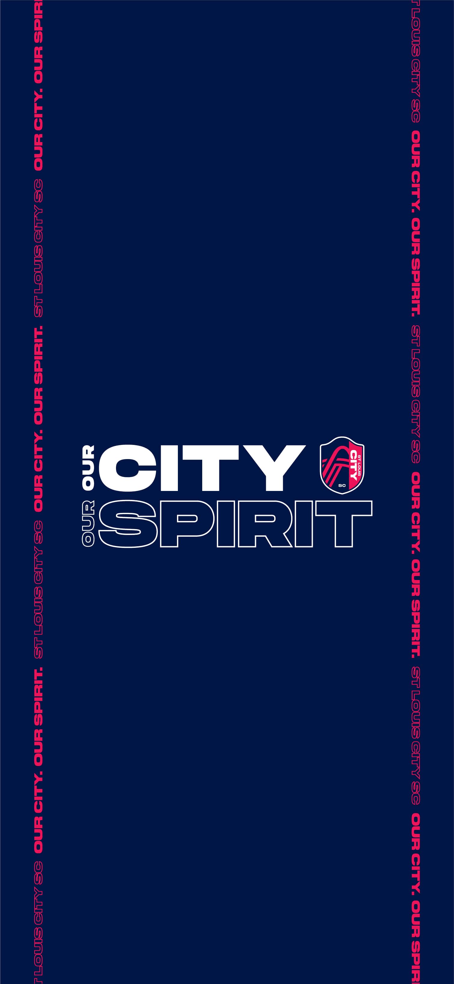 St. Louis City SC Our City Our Spirit Тъмносин Тапет