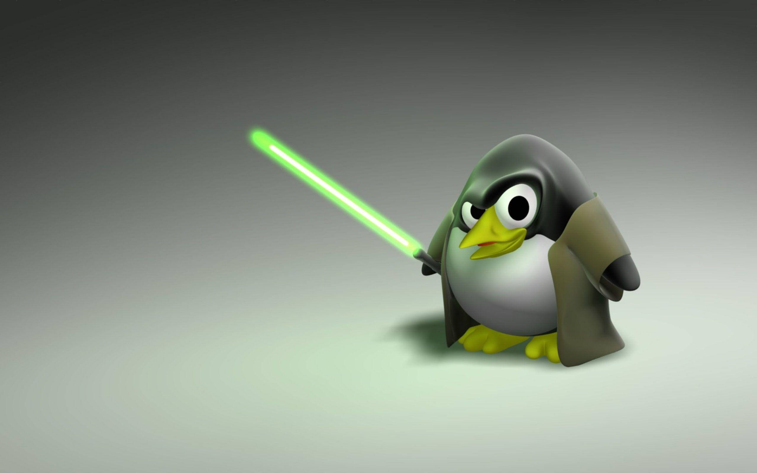 Тема Star Wars Tux за официален Linux десктоп Тапет