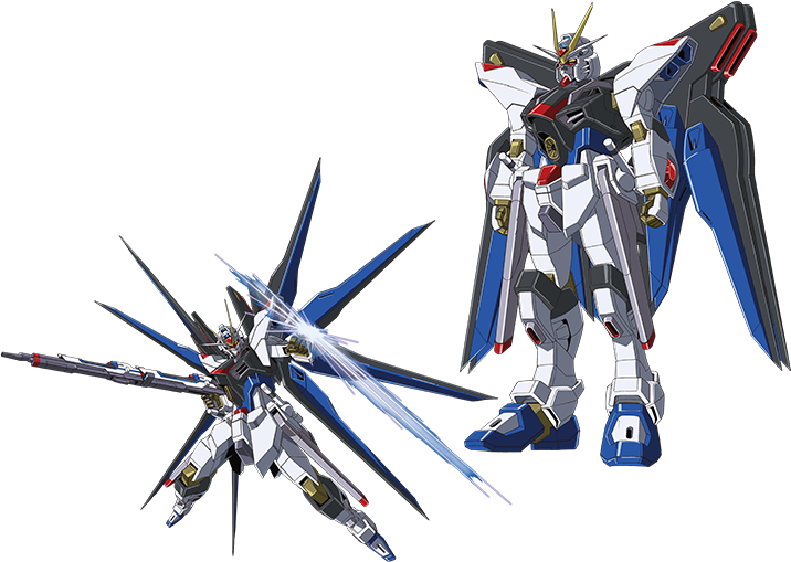 Strike Freedom Gundam в две пози Тапет