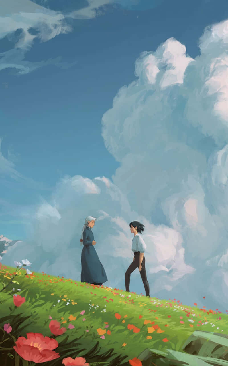 "Оживете фантазиите си с телефон Studio Ghibli!" Тапет