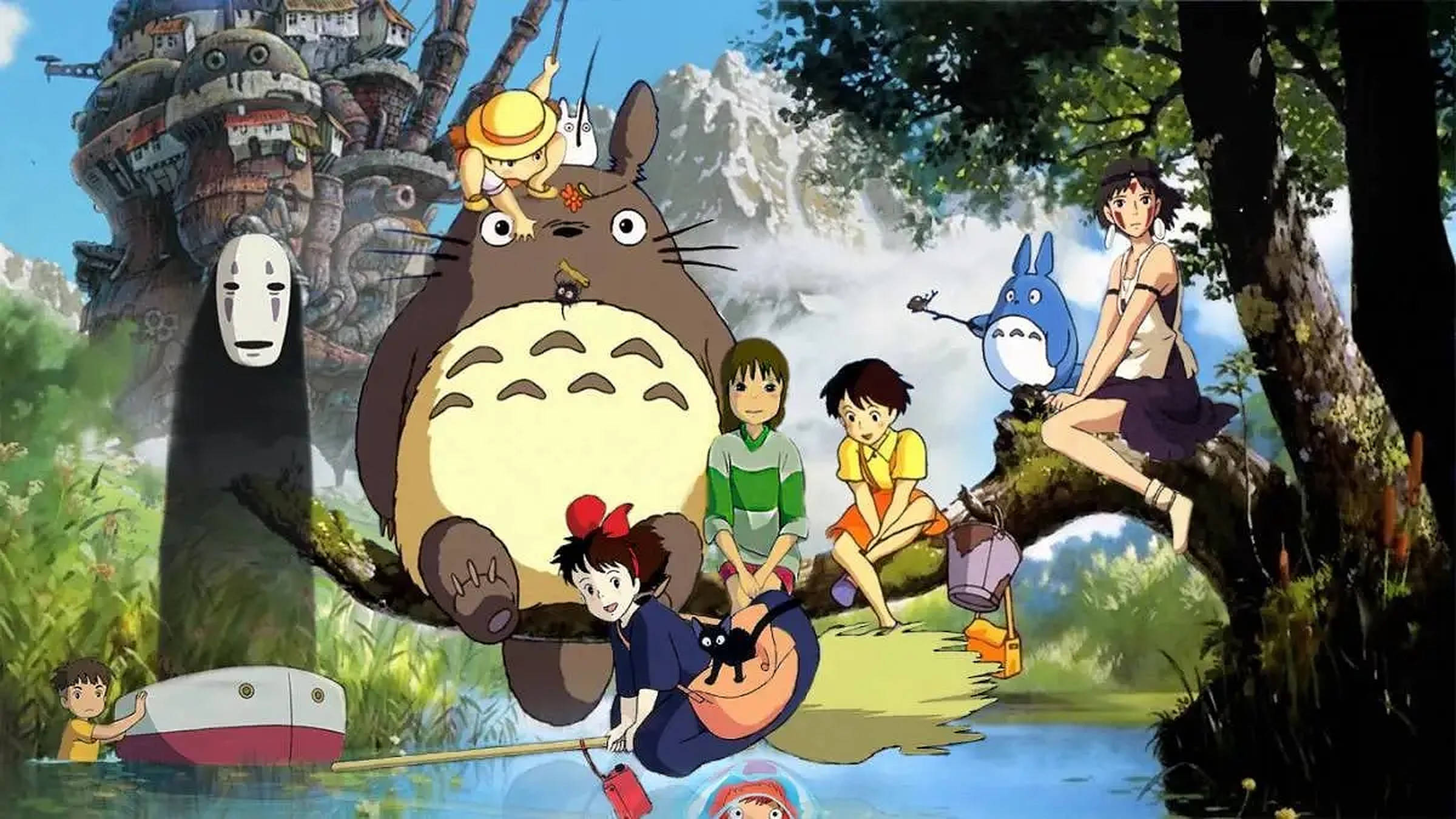Studio Ghibli аниме деца Тапет