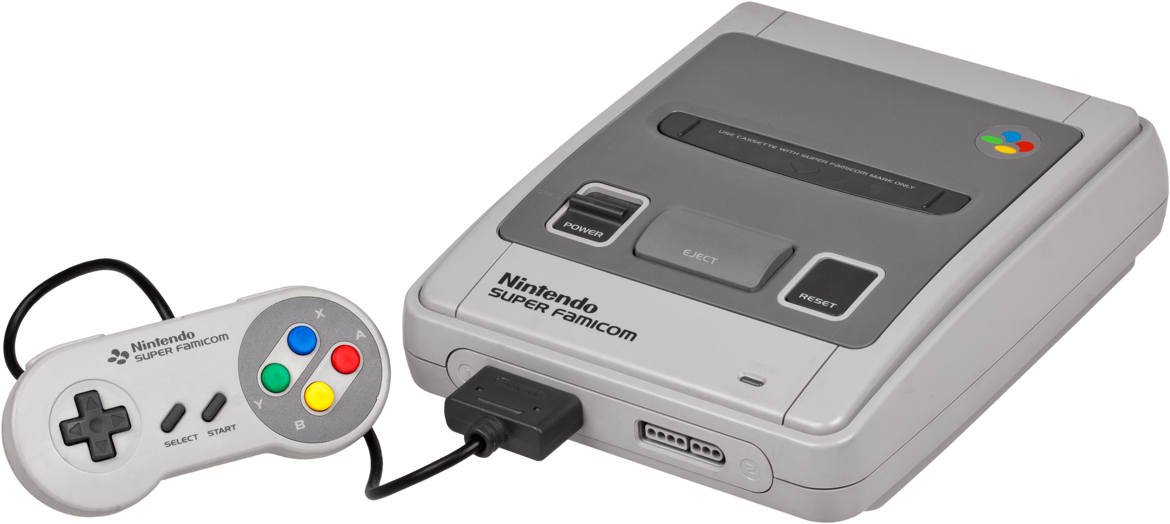 Конзола Super Famicom и контролер Тапет