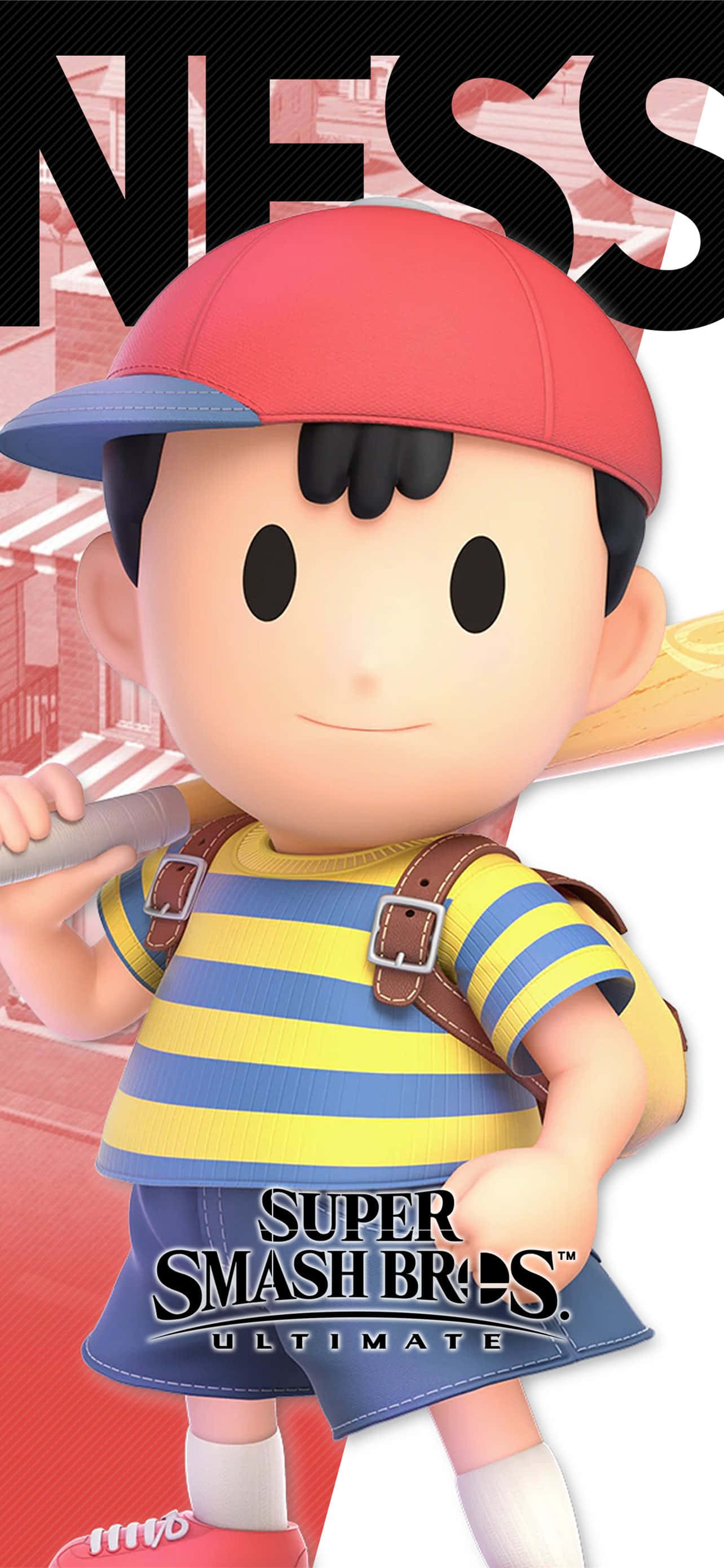 плакат за Super Smash Bros Ness Тапет