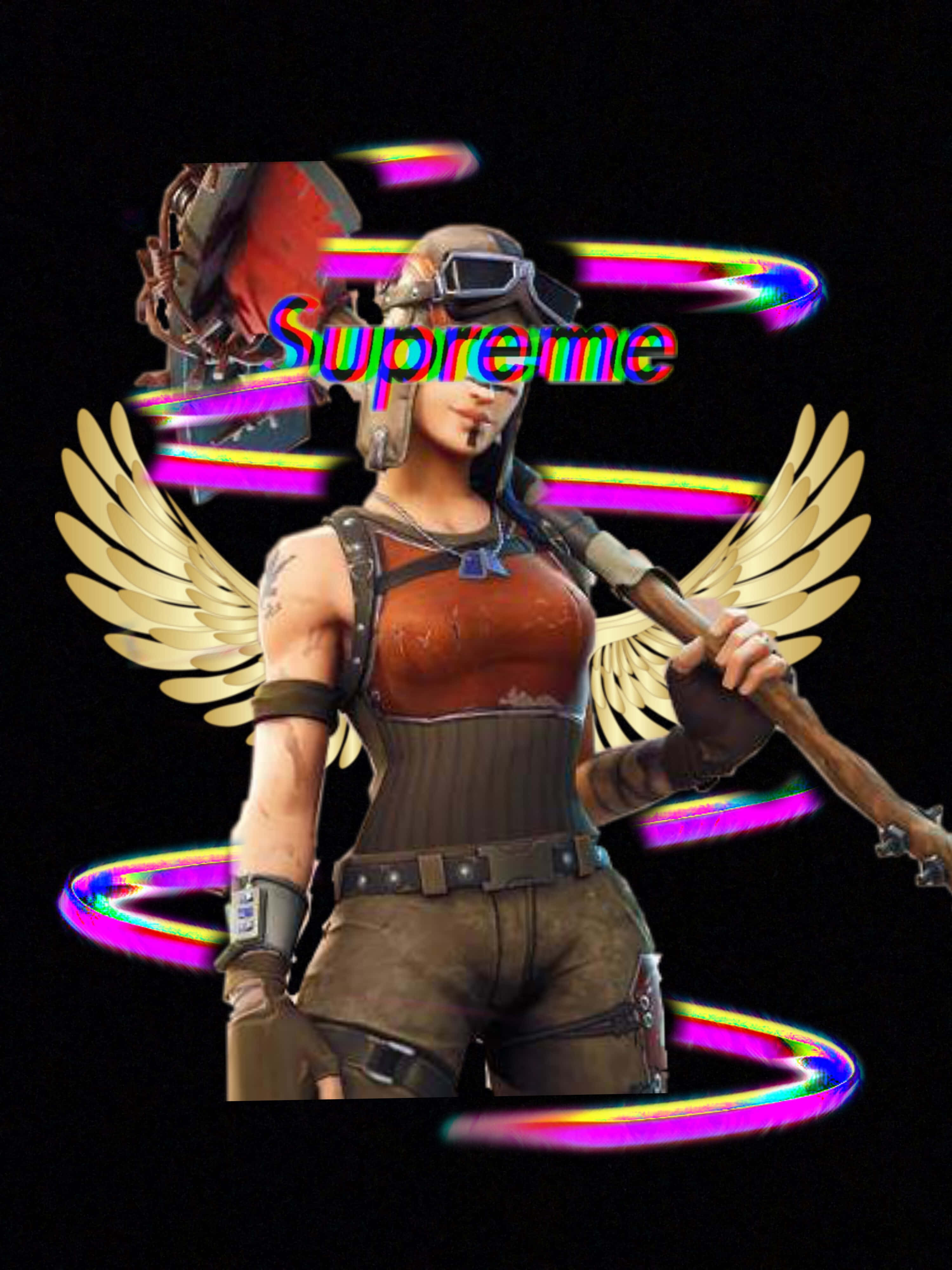 Освободи воина в себе със Supreme Fortnite Тапет