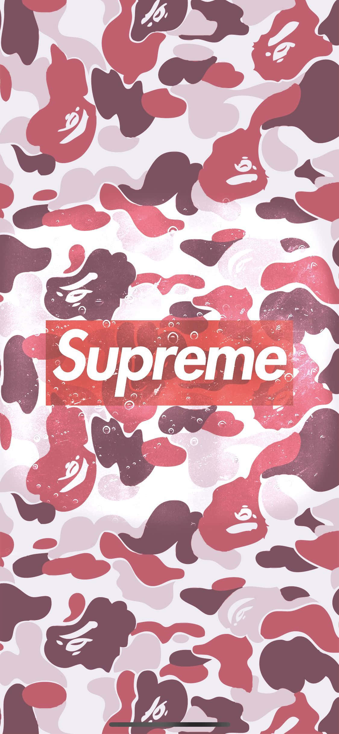 Supreme Дизайнер iPhone Камуфлаж Шар Тапет