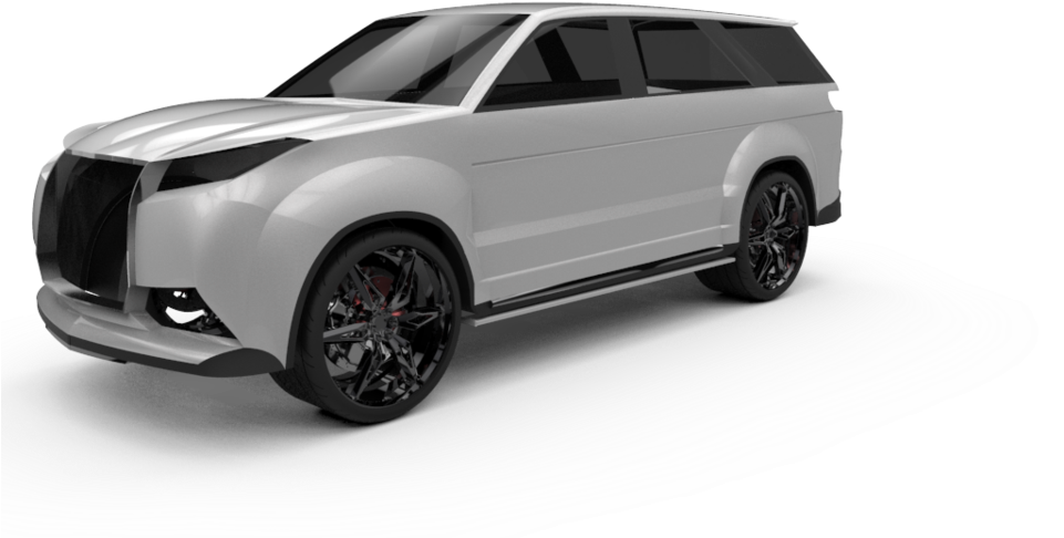 Футуристична концепция на SUV 3D рендер Тапет