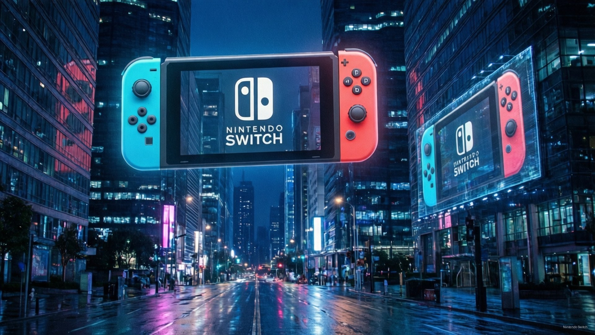 Киберпънк Switch Сити Тапет