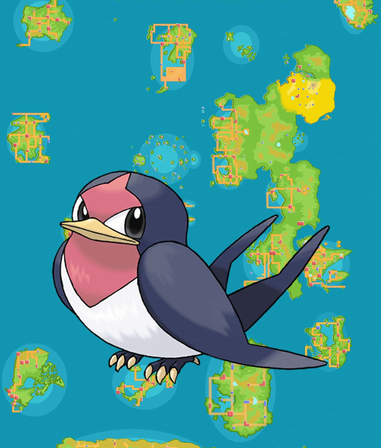 Taillow карта фон Тапет