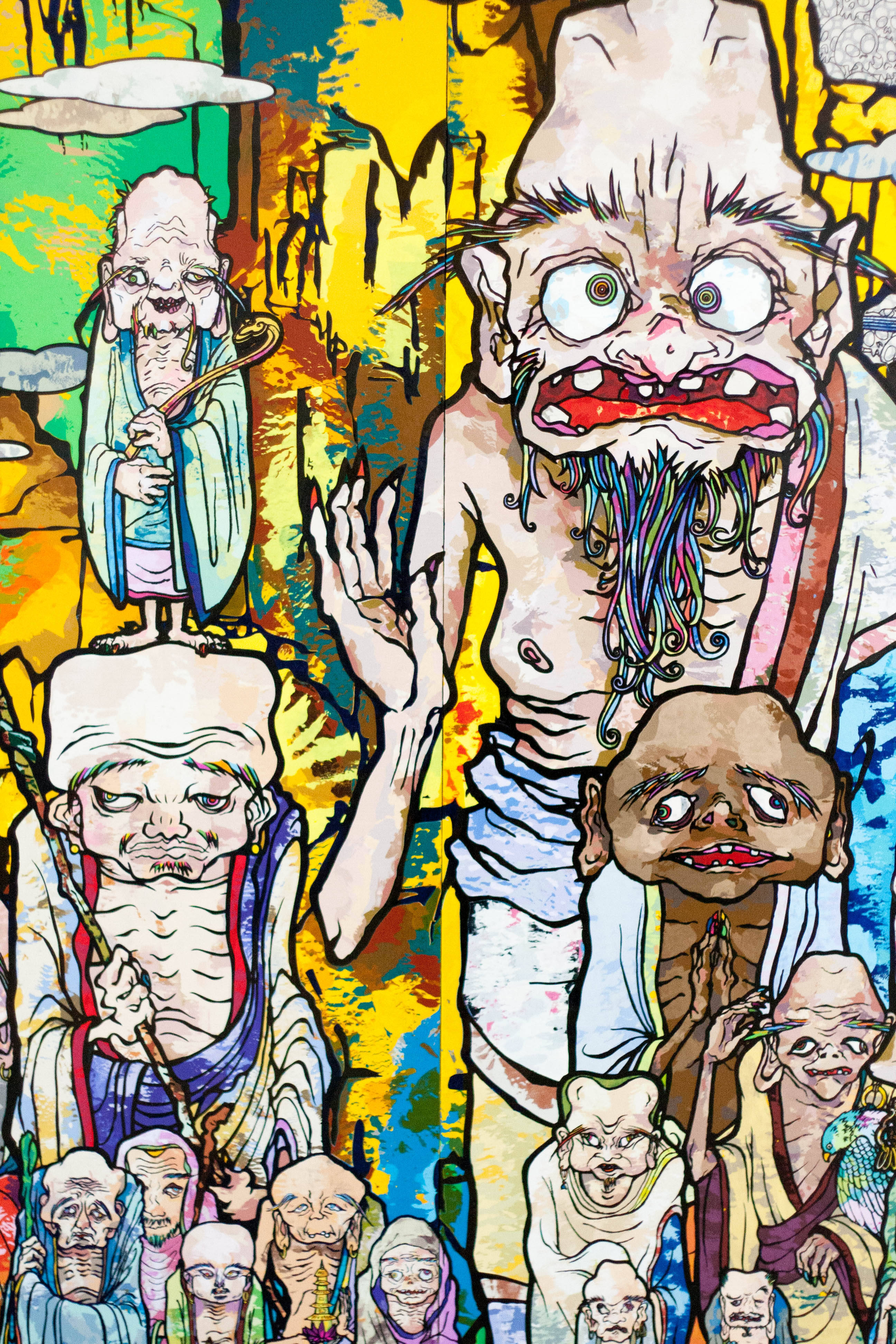 Takashi Murakami старци 4K Тапет