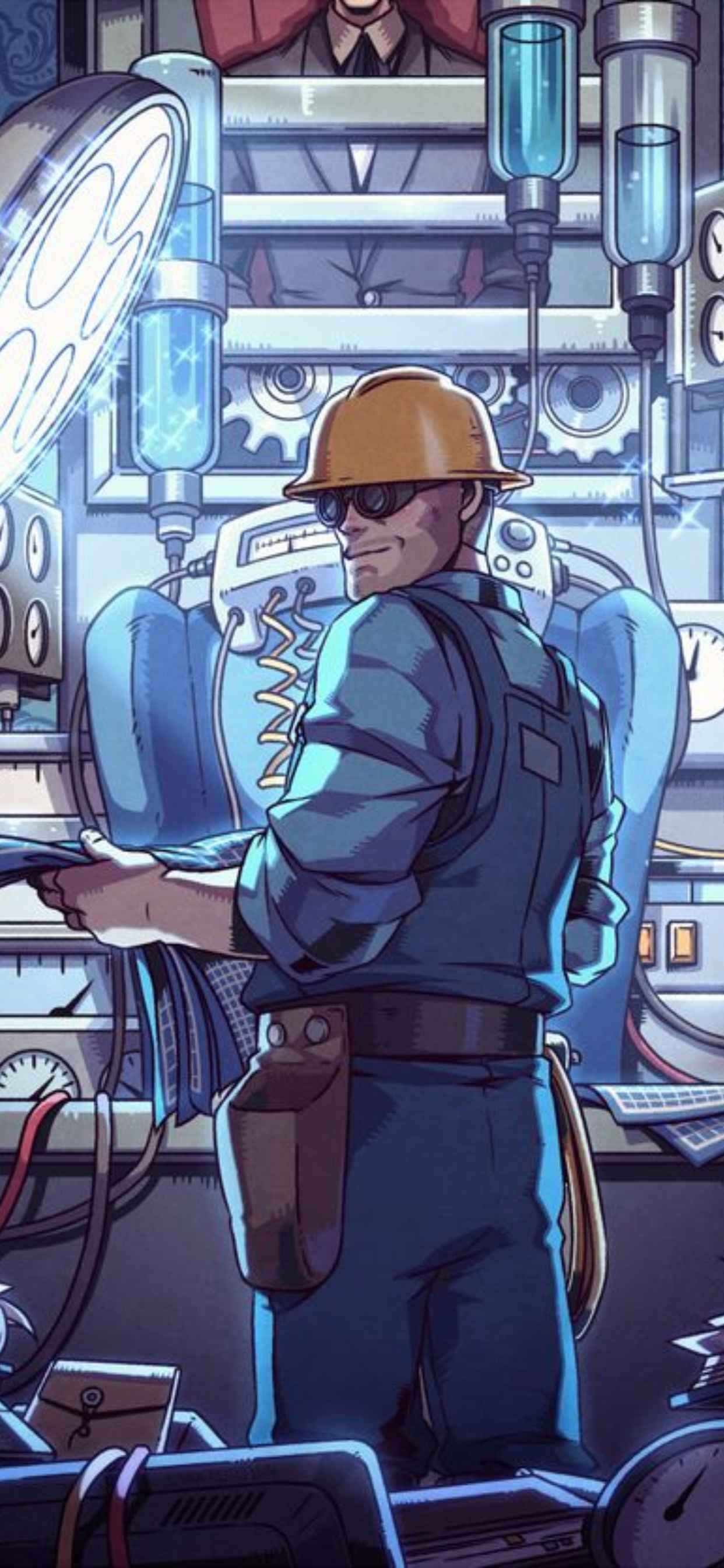 Станьте свидетел на вълнението от битката - Team Fortress 2 на iPhone XS Max Тапет