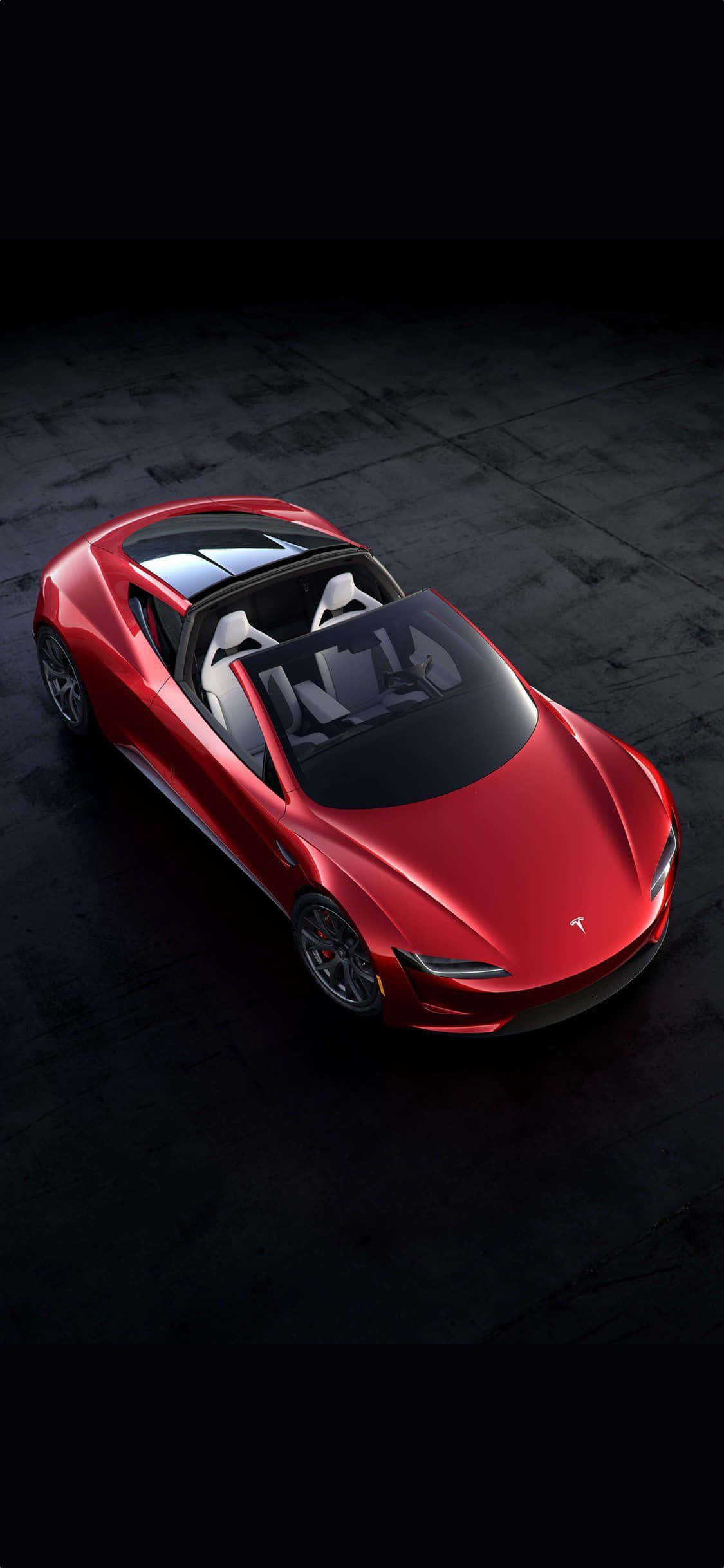 Tesla от птичи полет iPhone Тапет