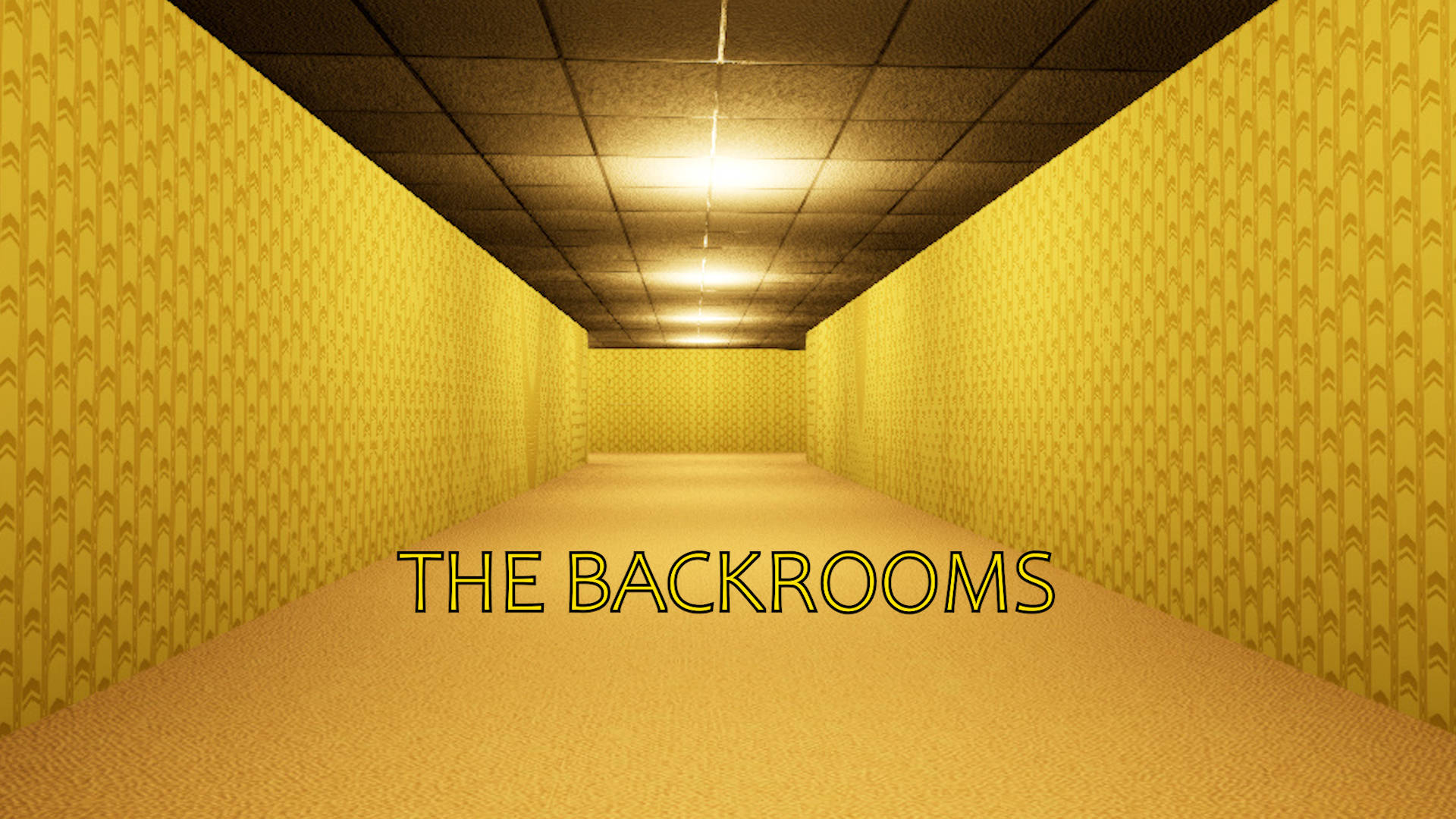Коридорът на The Backrooms Тапет