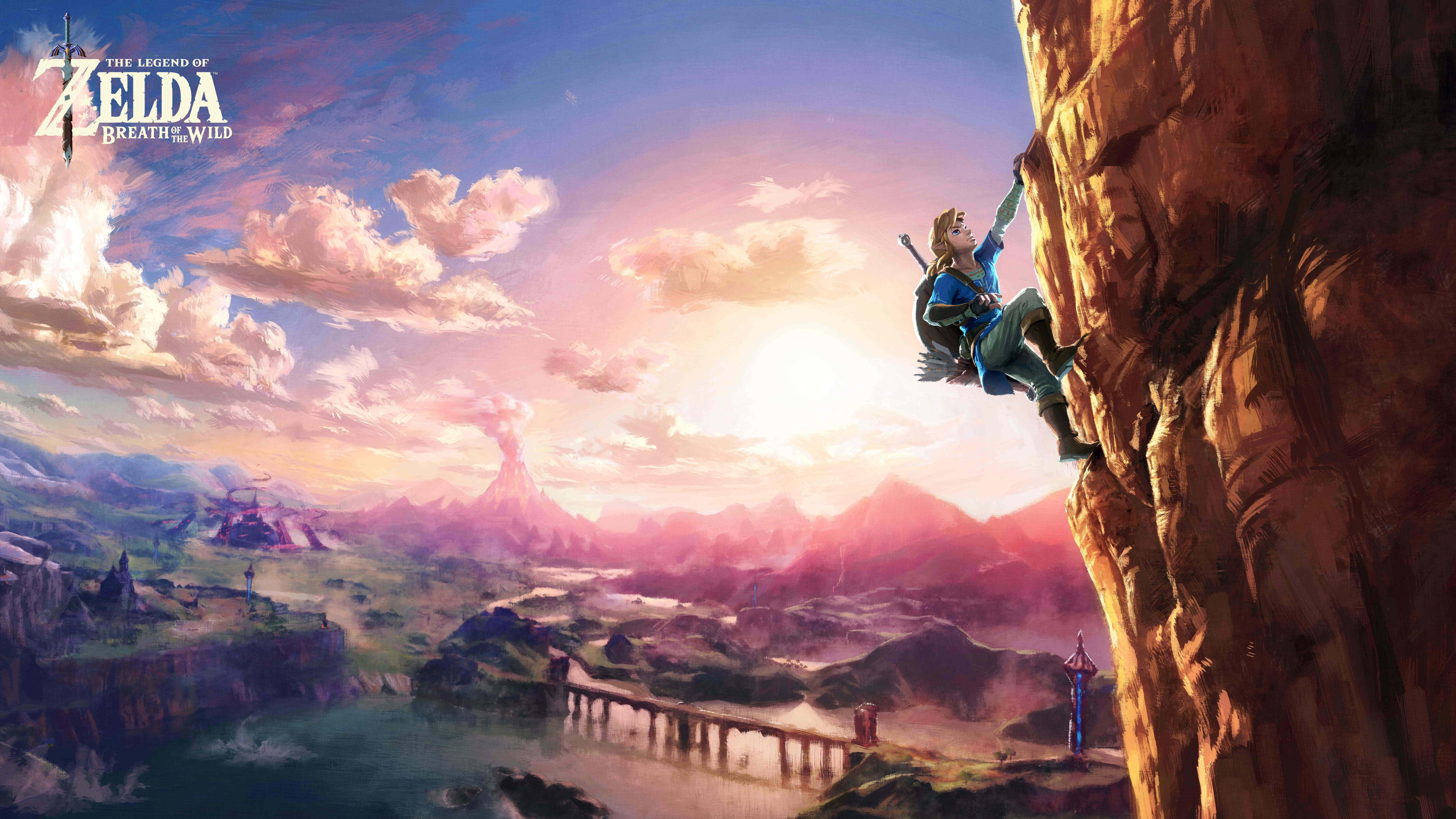 Изследвайте света на Хайрул в The Legend Of Zelda Тапет