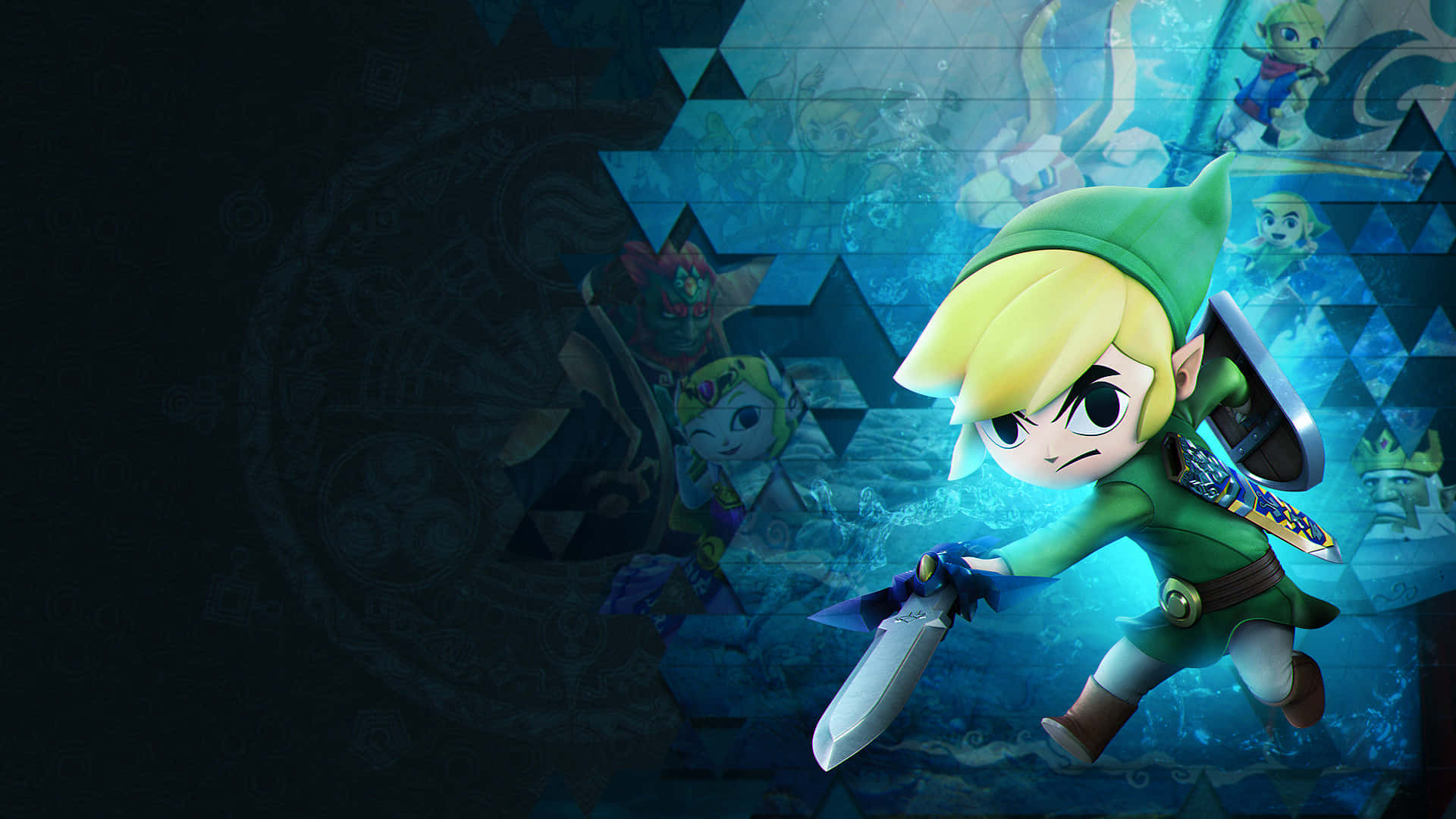 Постер на The Legend Of Zelda с Toon Link Тапет