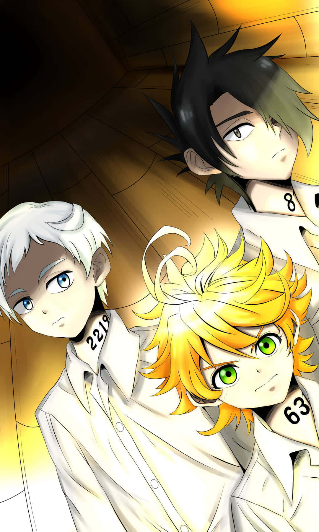 Увличащо изкуство от The Promised Neverland Тапет
