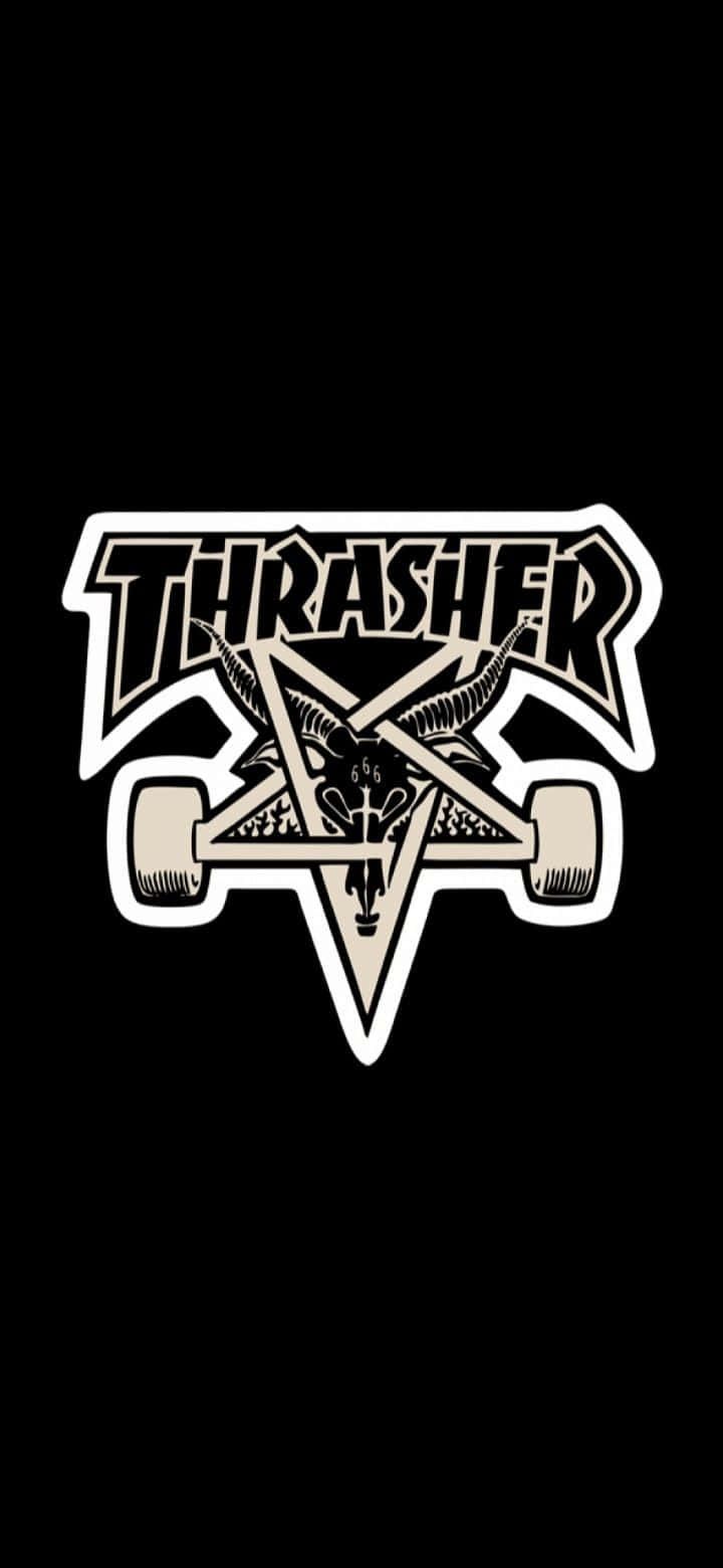 стикер с логотипом Thrasher Тапет