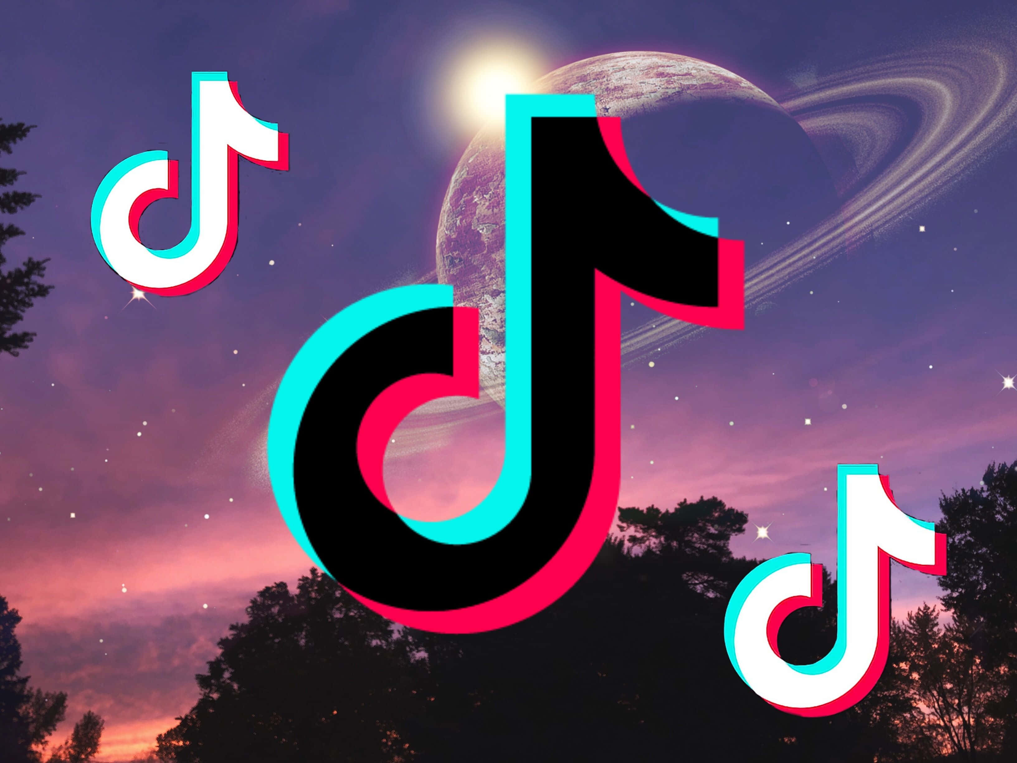 Естетика на TikTok с галактика Тапет
