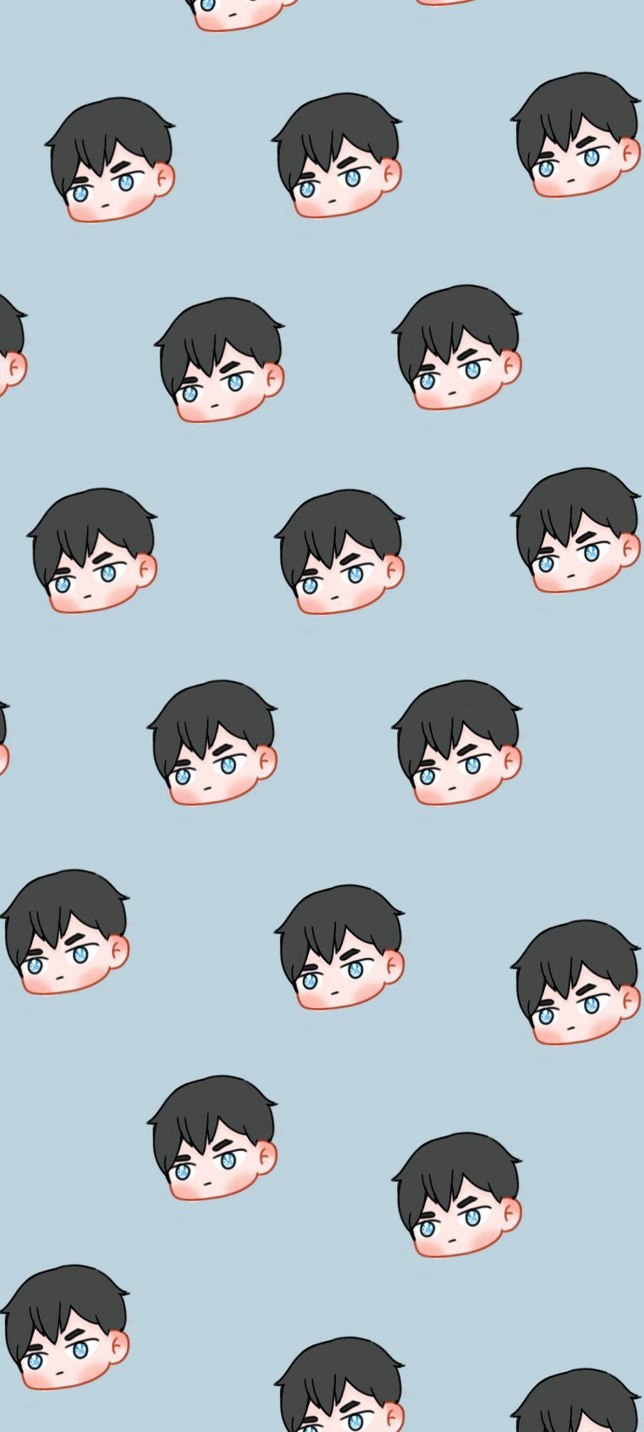 Чиби Tobio Kageyama Патерн Тапет