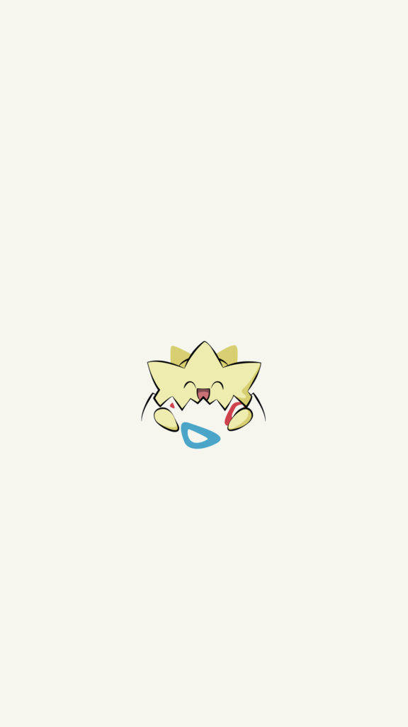 Togepi Лице Покемон iPhone Тапет