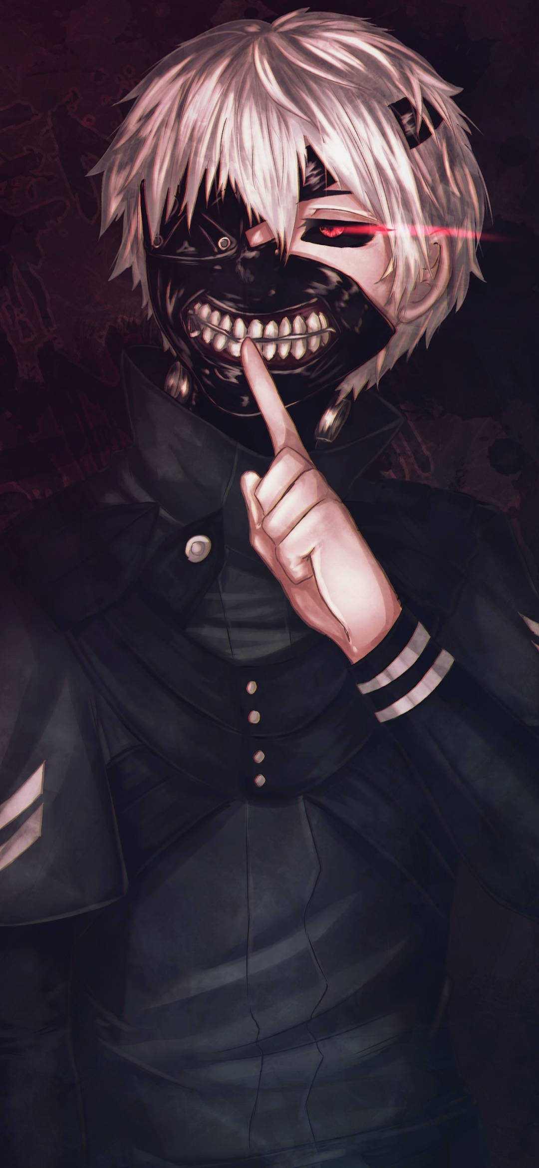 Як Графичен Арт Кен Tokyo Ghoul iPhone Фон Тапет