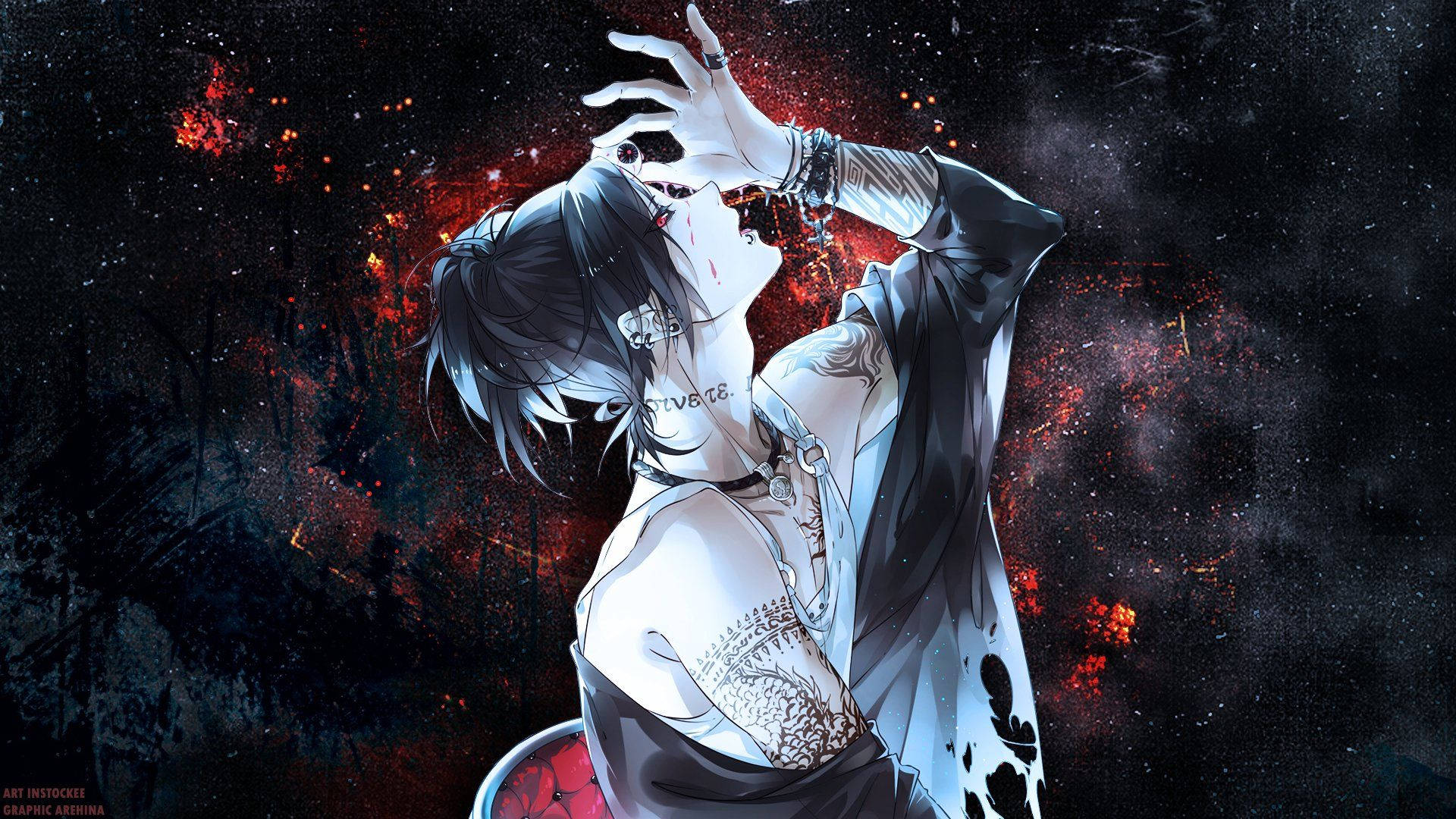 Персонажи от Tokyo Ghoul - Татуировките на Джузо Тапет