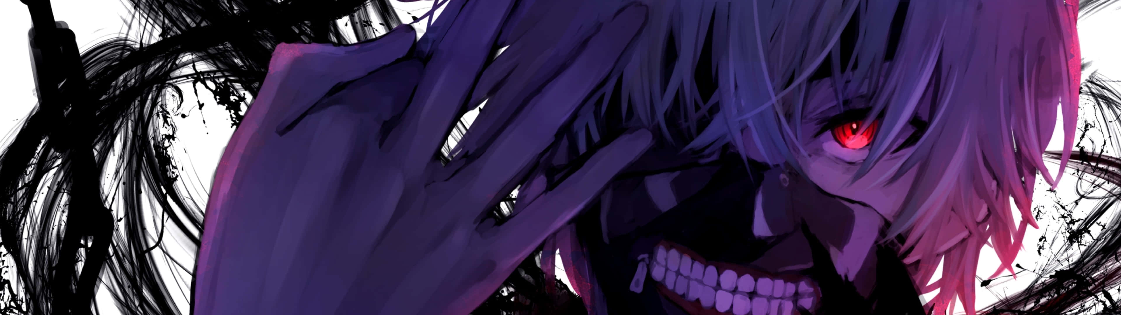 Tokyo Ghoul Kaneki 3840x1080 Аниме Тапет