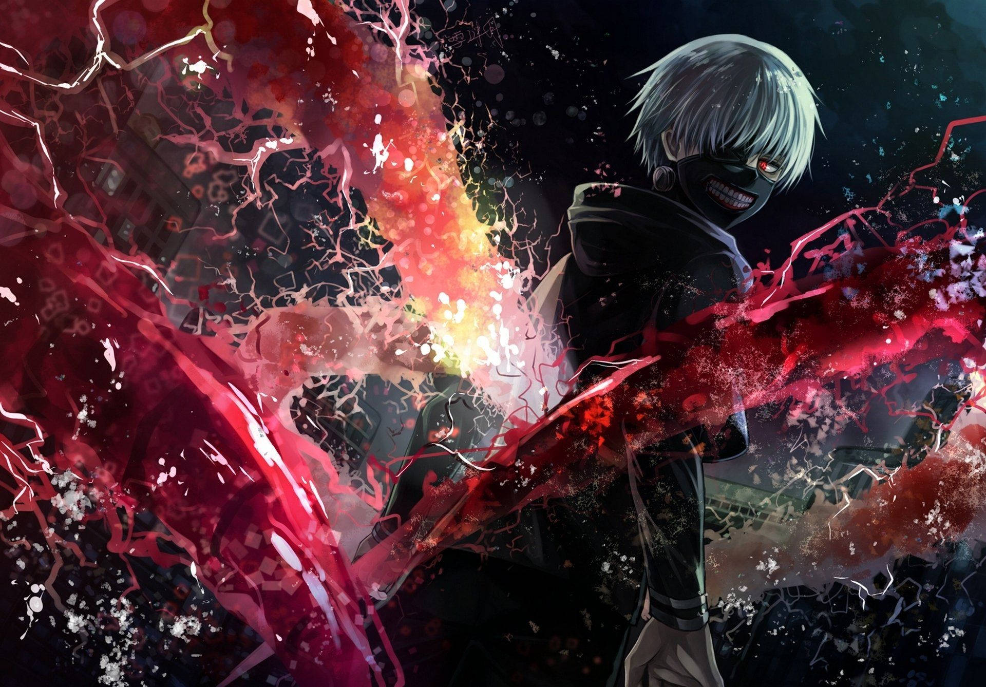 Всички аниме Tokyo Ghoul Ken Kaneki Тапет