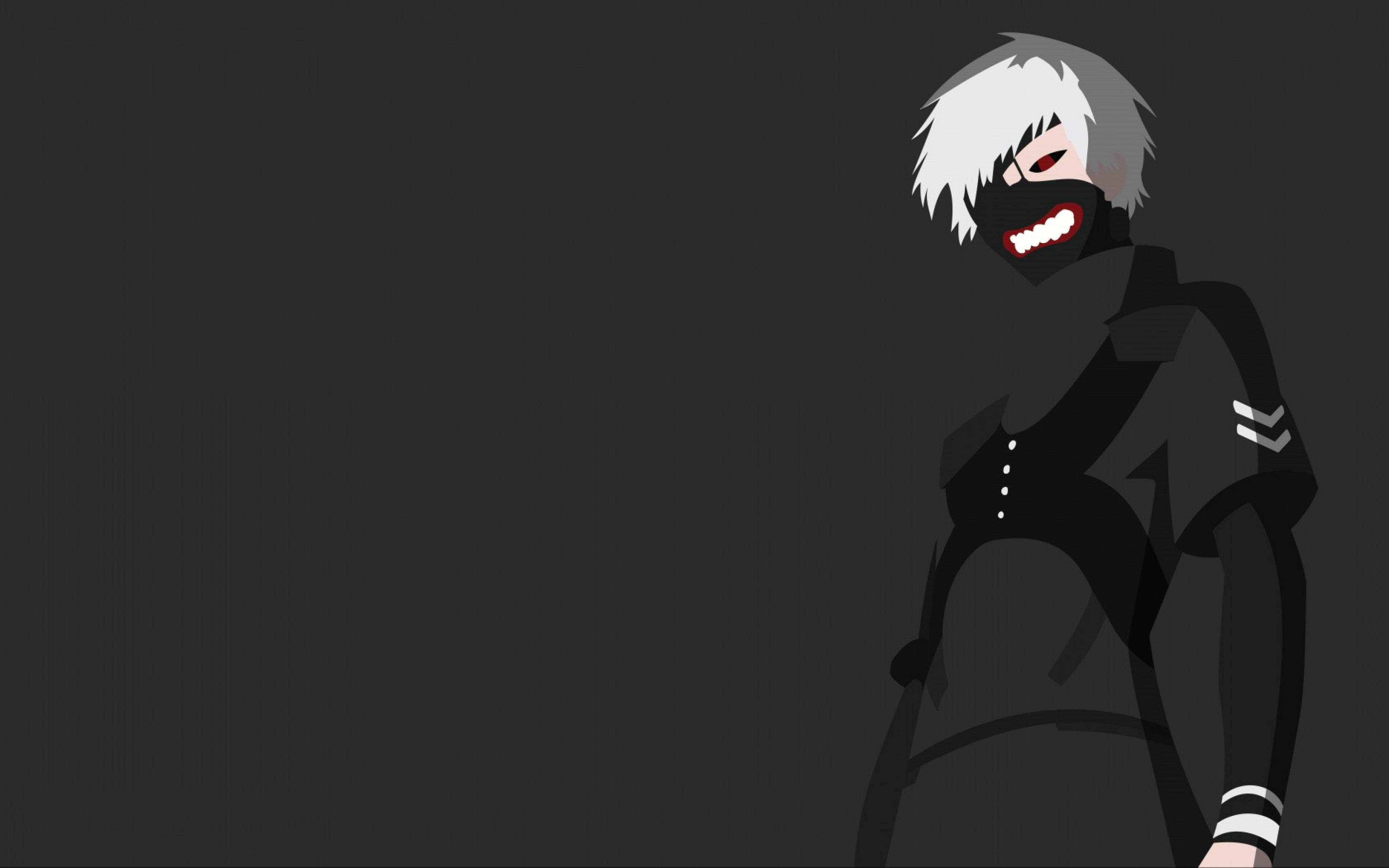 Векторно изкуство на героя Кен от Tokyo Ghoul Тапет