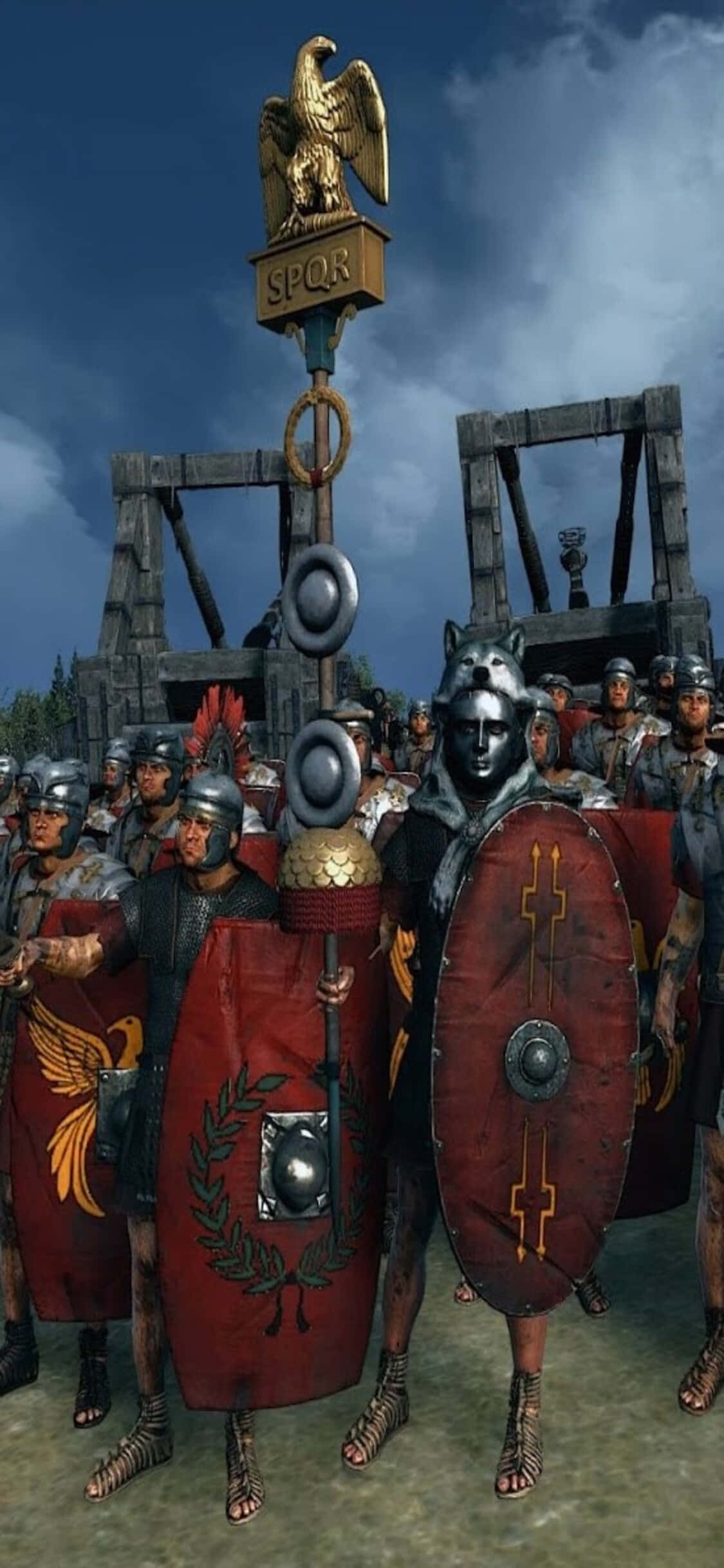 Командуй си войска в света на Total War: Rome 2 на си iPhone Xs Тапет