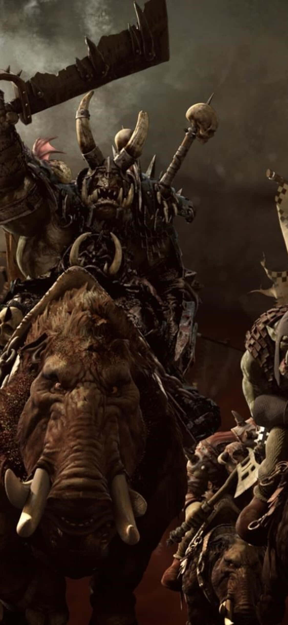Присоедини се к епическата битва в Total War: Warhammer за iPhone X Тапет